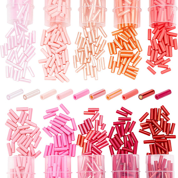 50g 10 цвета стеклянные бусины, круглое отверстие