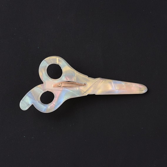 Acryl-Haarkralle, mit  eisernem Zubehör, Haar-Accessoires für Mädchen, Schere