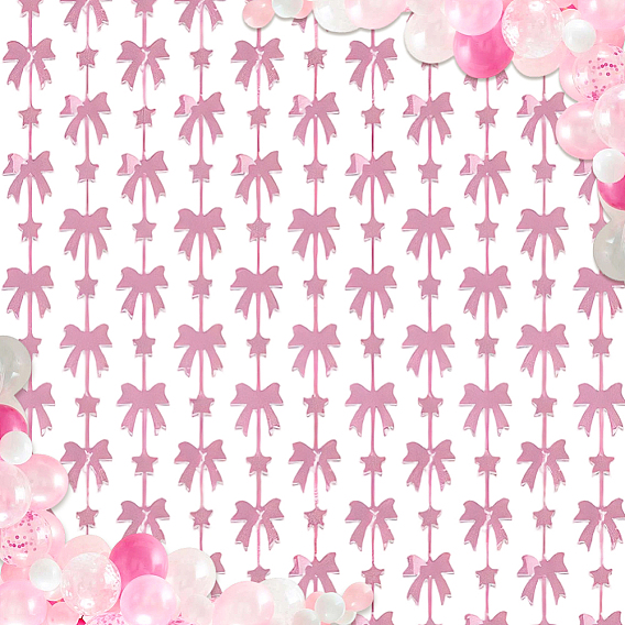 Шторы с бахромой для домашних животных, фоны для стен из мишуры с бантиками, на день рождения, свадьбу, рождество, украшения для детского душа