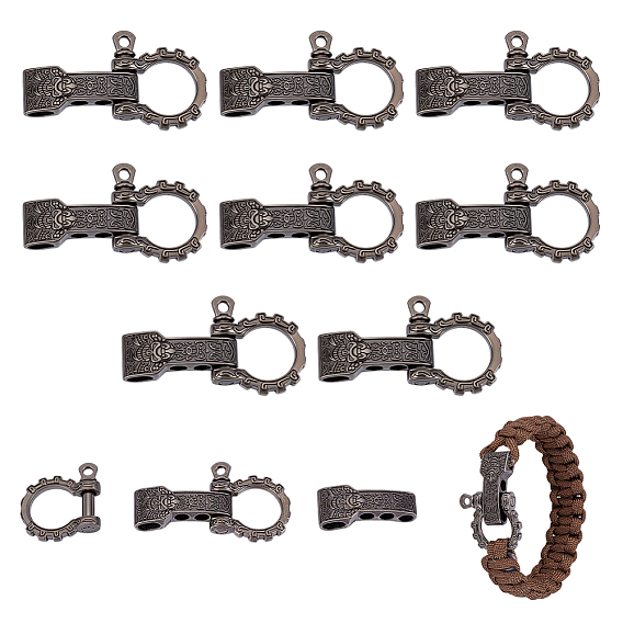 8 сумки с застежками-скобами из сплава