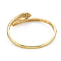 Snake Bangles for Women, Brass Micro Pave Cubic Zirconia Bangles, Nickel Free