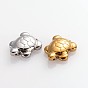 Tortoise Electroplate Non-Magnetic Synthetic Hematite Pendants, 28x22x8mm, Hole: 1mm