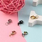 5Pcs 5 Colors 304 Stainless Steel Lobster Claw Clasps, With Jump Ring