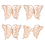 Zinc Alloy Sew on Toggle Buckles, Cloak Clasp Fasteners, Butterfly