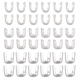 180шт 3 стили 304 спиральные костяные наконечники из нержавеющей стали, крышка конца цепи рыбья кость