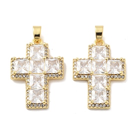 Поперечные латунные микро проложить кубического циркония подвески