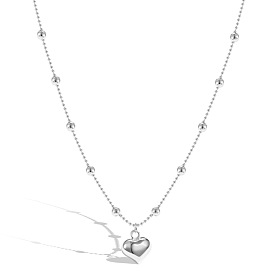 925 подвесные стерлингового серебра ожерелья, сердце