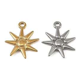 304 подвески из нержавеющей стали, подвески в виде солнечных звезд