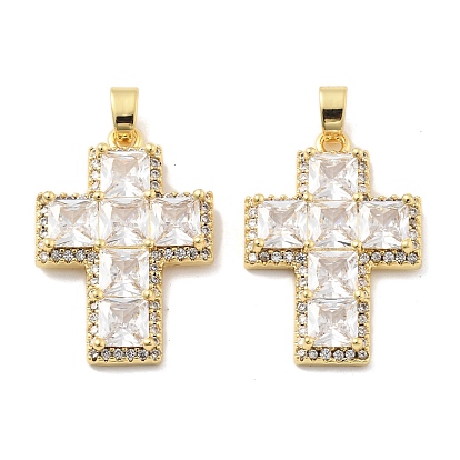 Поперечные латунные микро проложить кубического циркония подвески