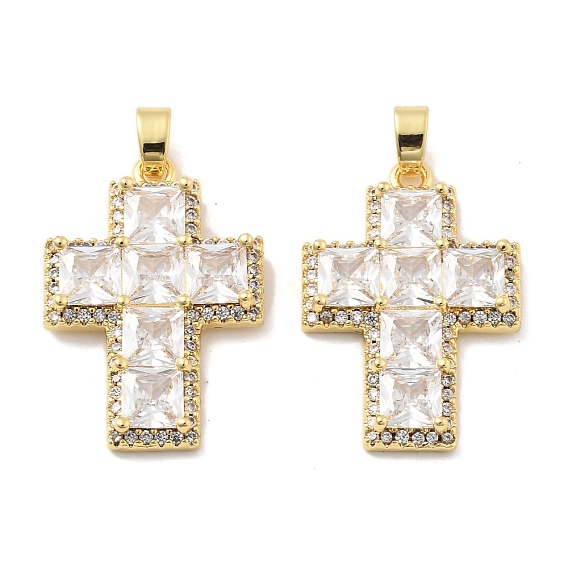 Поперечные латунные микро проложить кубического циркония подвески