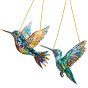 2 шт. 2 стили акриловые подвесные ловцы солнца в виде птиц, для домашнего сада, подвесные украшения, с полиэфирной веревкой