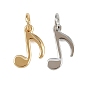 Латунные подвески, прелести музыкальных нот, стойки покрытие, без свинца и без кадмия, долговечный, с целью перехода в кольце