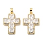 Поперечные латунные микро проложить кубического циркония подвески