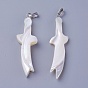 Shell Pendants, with Brass Findings, Knife