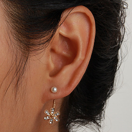 European and American Fashion Simple Flower Earrings - Cute and Lovely Ear Accessories for Women