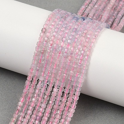 Природные морганит нитей бисера, класс АА, граненый стол, вырезанный куб