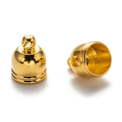 Brass Cord Ends, Hole: 1mm