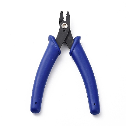 Steel Crimper Pliers for Crimp Beads, Jewelry Crimping Pliers, with Plastic Handles