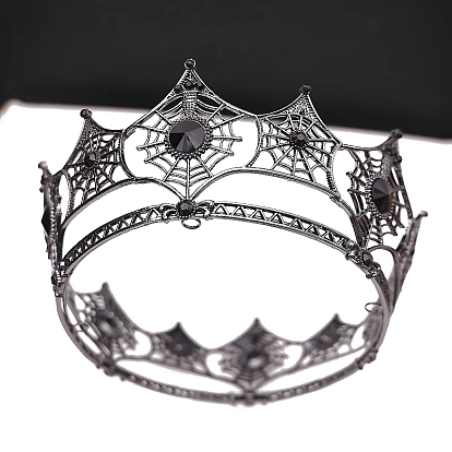 Резинки для волос из сплава паутины, корона, аксессуары для волос для женщин и девочек