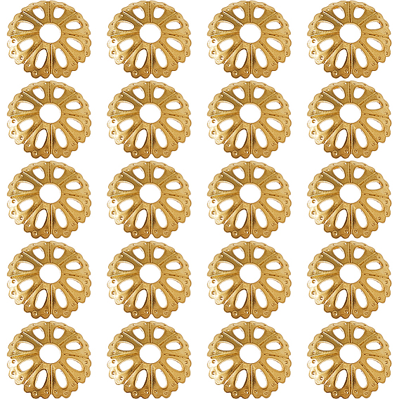 20 шт латунные крышки шарика, цветок