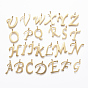 304 Stainless Steel Alphabet Pendants, Initial Letter A~Z