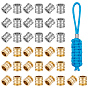40Pcs 2 Colors 201 Stainless Steel European Styles Beads, Large Hole Beads, Column