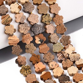 Естественного изображения яшмы бисер нитей, звезда