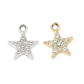 Подвески из сплава и страза, звезды прелести, uv покрытие