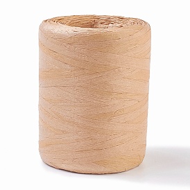 Cinta de rafia natural, cordel de papel para tejer artesanalmente, decoración de ramos