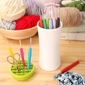 Plastic Crochet Hook Holder, Knitting Crochet Storages Tool, Column