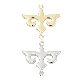 Подвески-соединители в виде цветка из латуни, долговечный, стойки покрытие, без свинца и без кадмия