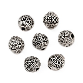 Сплавочные овальные бусины тибетского стиля , круглые, без кадмия и без свинца