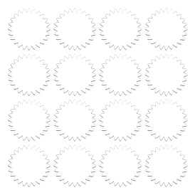 1 Juego de insignias en blanco transparente de acrílico transparente