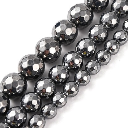 Терагерц каменные бусы пряди, граненые, круглые