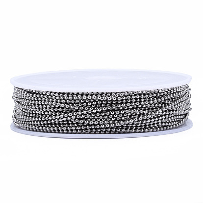 304 Stainless Steel Ball Chains, with Spool