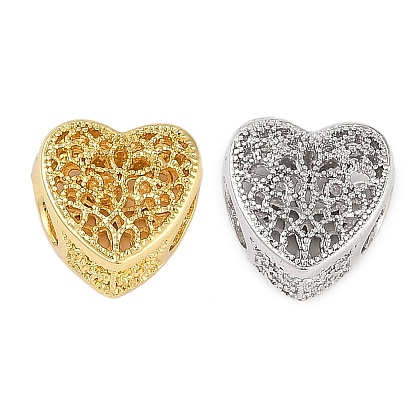 Стойки обшивки латунные бусины, долговечный, без свинца и без кадмия, сердце