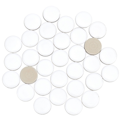 1 sacs cabochons ronds plats en porcelaine, carreaux de mosaïque, pour la décoration de la maison ou le bricolage