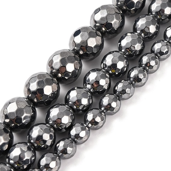 Терагерц каменные бусы пряди, граненые, круглые