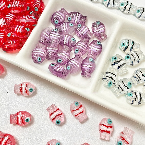 Бусины лэмпворк , рыба