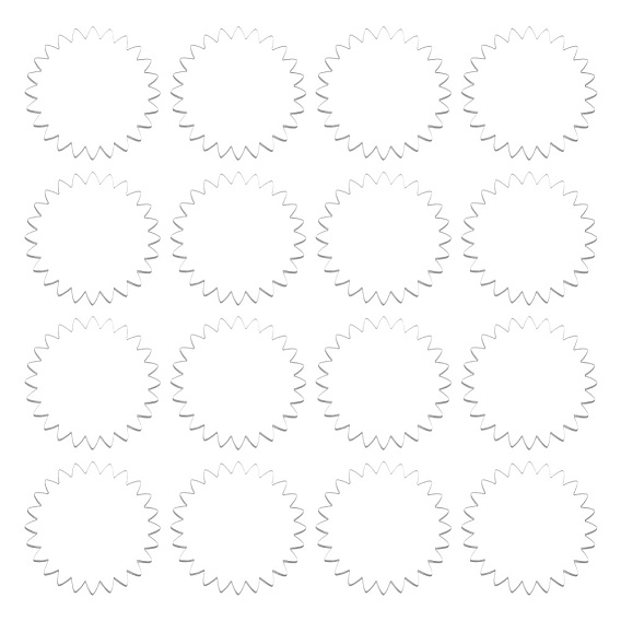 1 Set Transparent Acrylic Clear Blank Badge