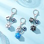 3шт. глаз с брелками idice ron, смолой подвесками, подвески из непрозрачного акрила и 304 соединительные кольца из нержавеющей стали