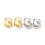 Латунные круглые серьги-кольца для женщин