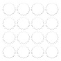 1 Set Transparent Acrylic Clear Blank Badge