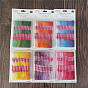 12 Skeins Polycotton(Polyester Cotton) Embroidery Floss, Cross Stitch Threads, Gradient Color