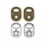 Сплавочные сеттинги для кулона, тибетский стиль, без кадмия и без свинца, овальные