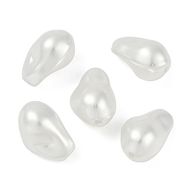 Glass Profiled Pearl Beads, Pearlized, Teardrop