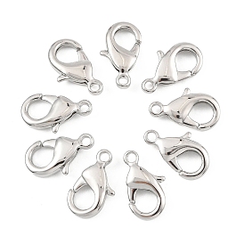 SHEGRACE Brass Lobster Claw Clasps, Long-Lasting Plated, Cadmium Free & Nickel Free & Lead Free