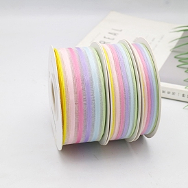 Ruban en mousseline de polyester couleur arc-en-ciel, pour l'artisanat arcs emballage cadeau décoration de mariage