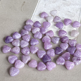 Natural Amethyst Beads, Heart