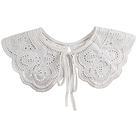 Съемные женские воротники с вышивкой из полиэстера, мини-плащ, аксессуары для одежды